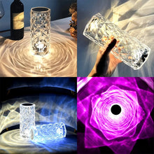 1 BUY GET 1 FREE 16 Colors Rose Rays Crystal Diamond Table Lamp